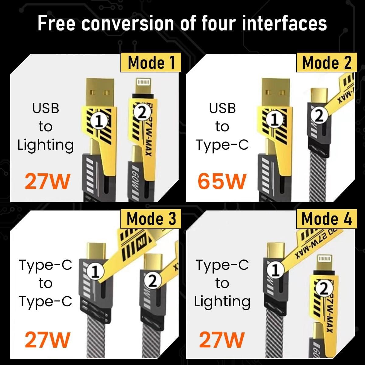 4 in 1 FAST Charging & Data Cable | š„FLAT 50% OFF SALEš„
