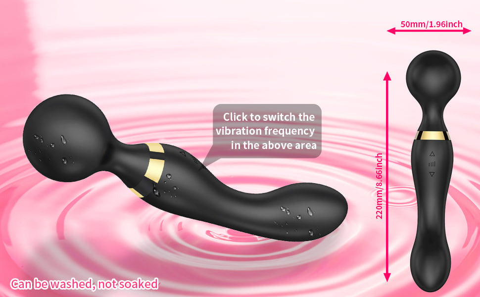 Double vibration body massager