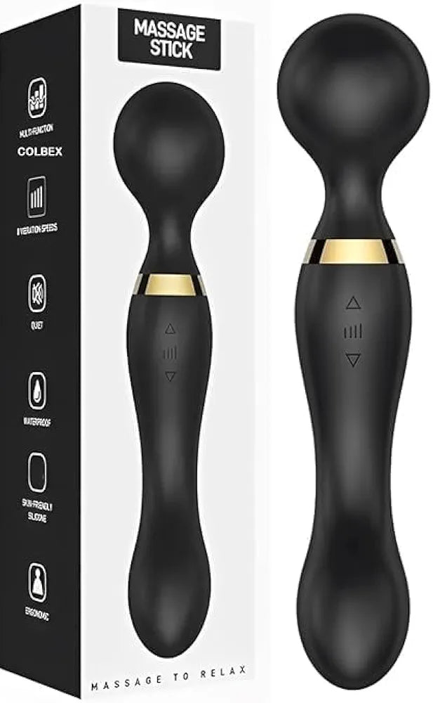 Double vibration body massager