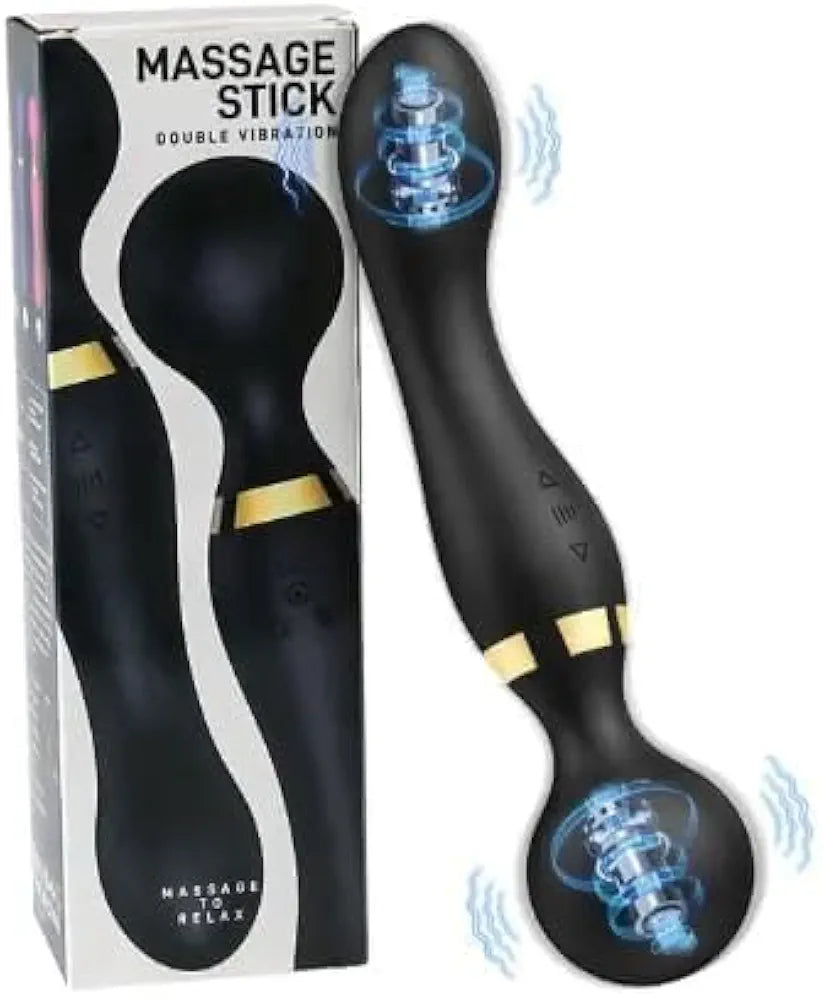 Double vibration body massager