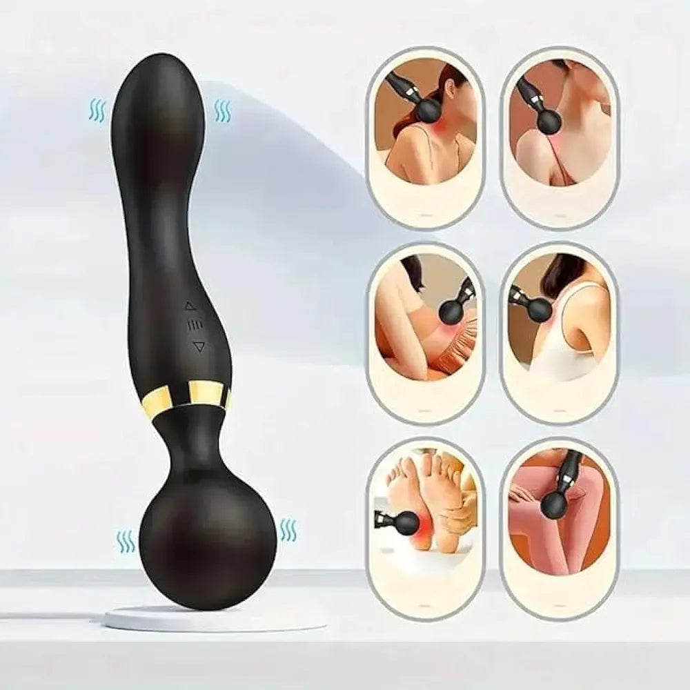Double vibration body massager