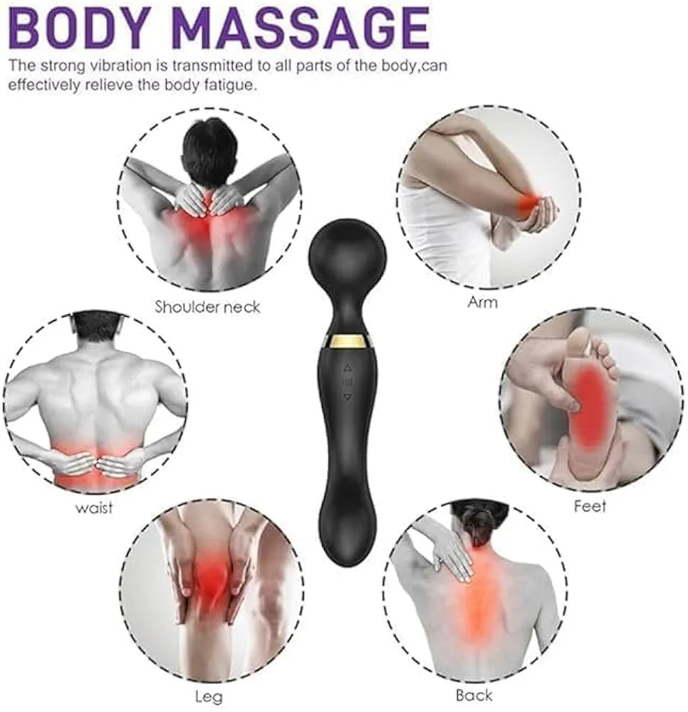 Double vibration body massager