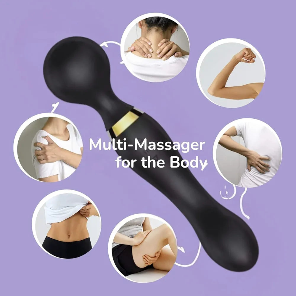 Double vibration body massager