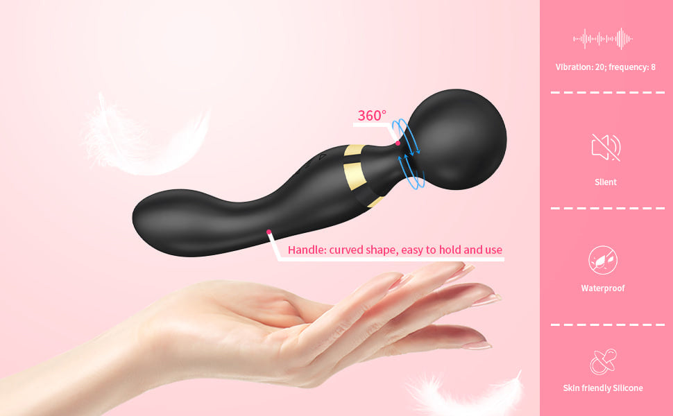 Double vibration body massager
