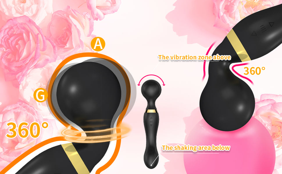 Double vibration body massager