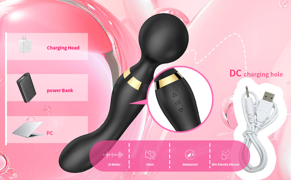 Double vibration body massager